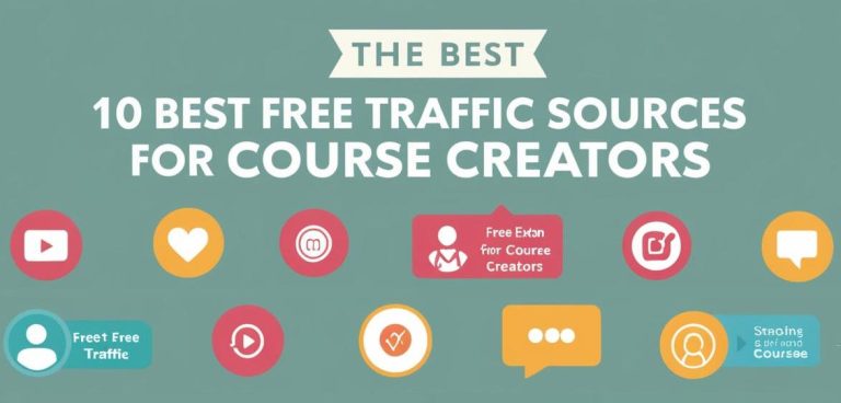 10 best free traffic sources for course creators