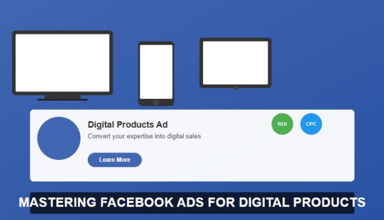 Facebook ads for digital products